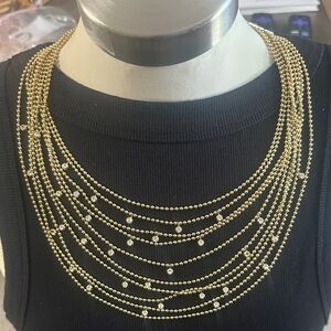 Elegant Gold Beaded Necklace